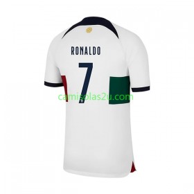 Camisolas de futebol Portugal Ronaldo 7 Equipamento Alternativa World Cup 2022 Manga Curta